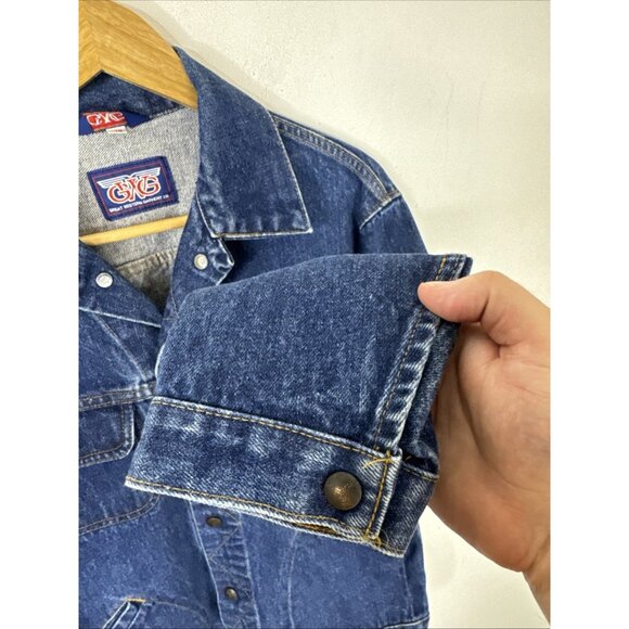 GWG Denim Trucker Jacket Men’s 40 Vintage 90s Levi’s Era Canada Made - Picture 2 of 11